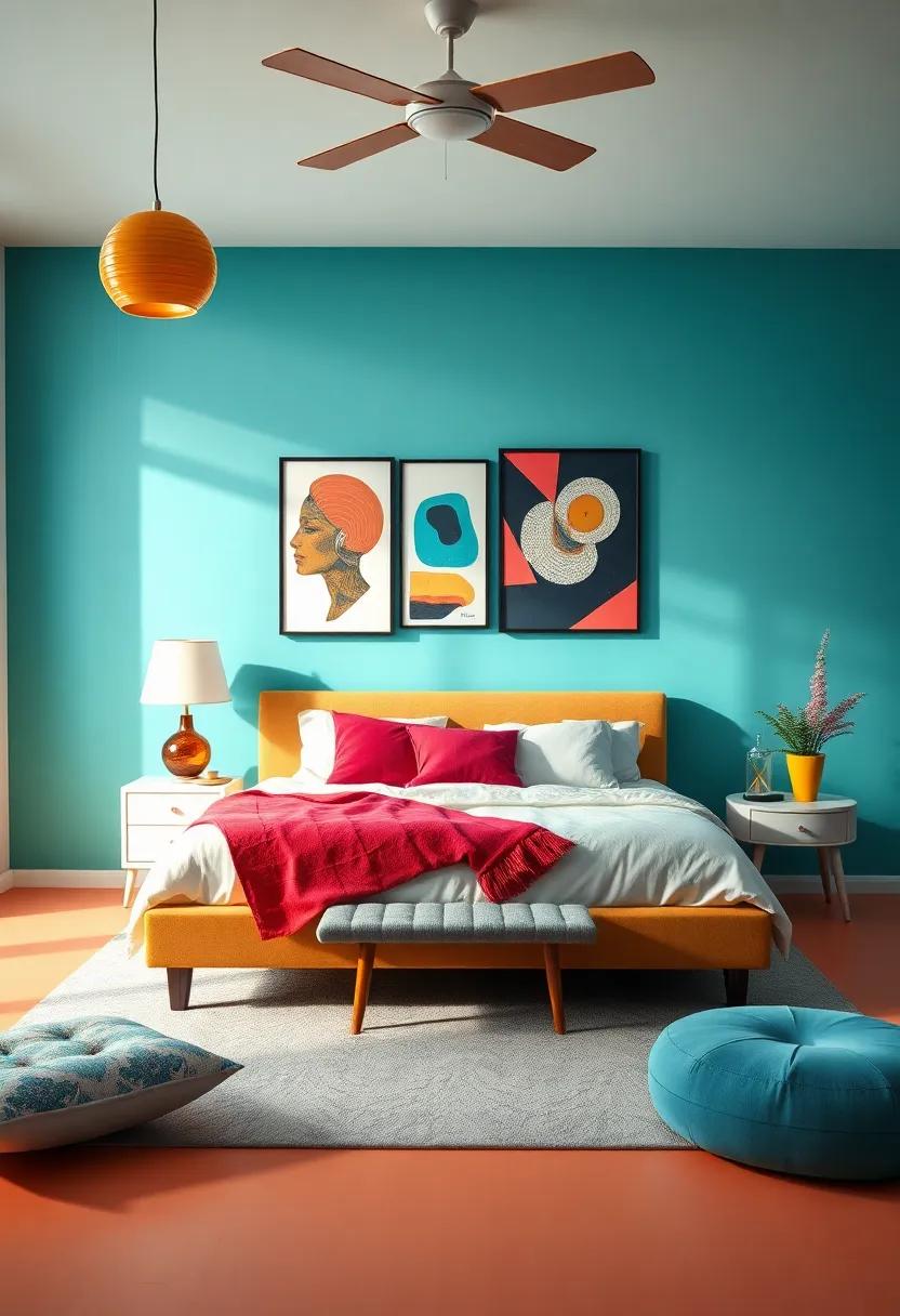 Embrace Bold Color Palettes to Infuse Energy into‍ Your‍ Eclectic Bedroom