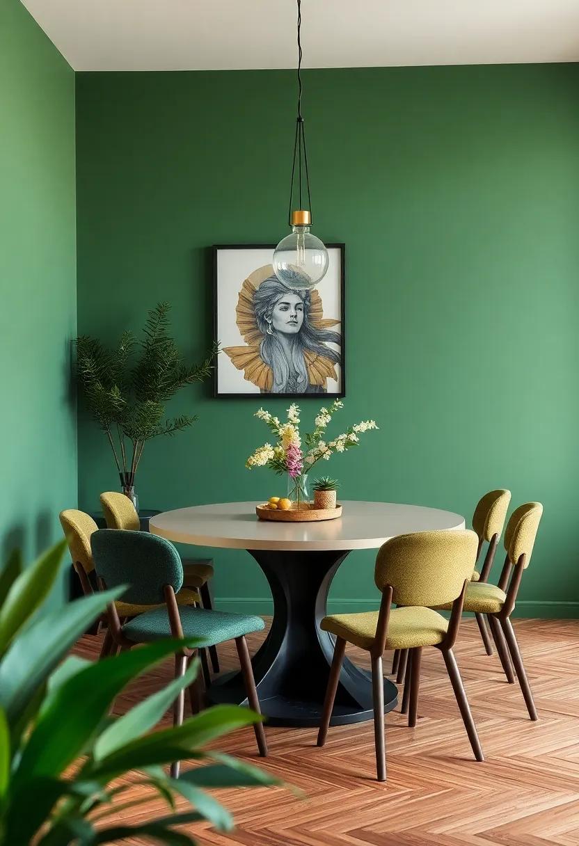 Nature-inspired Elements Infusing Life and Freshness into Your ‌Dining Area