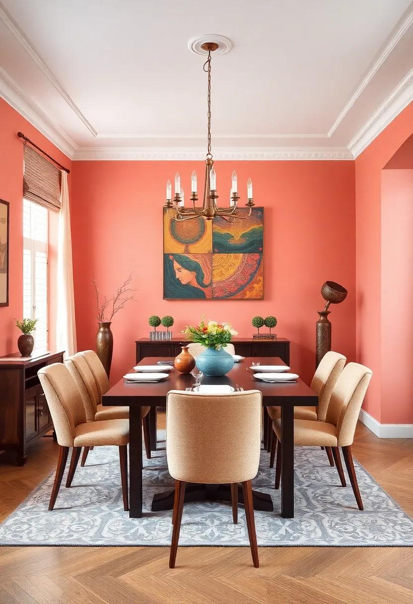 Unique Artwork Selections that Serve as Focal Points in Your Dining Space