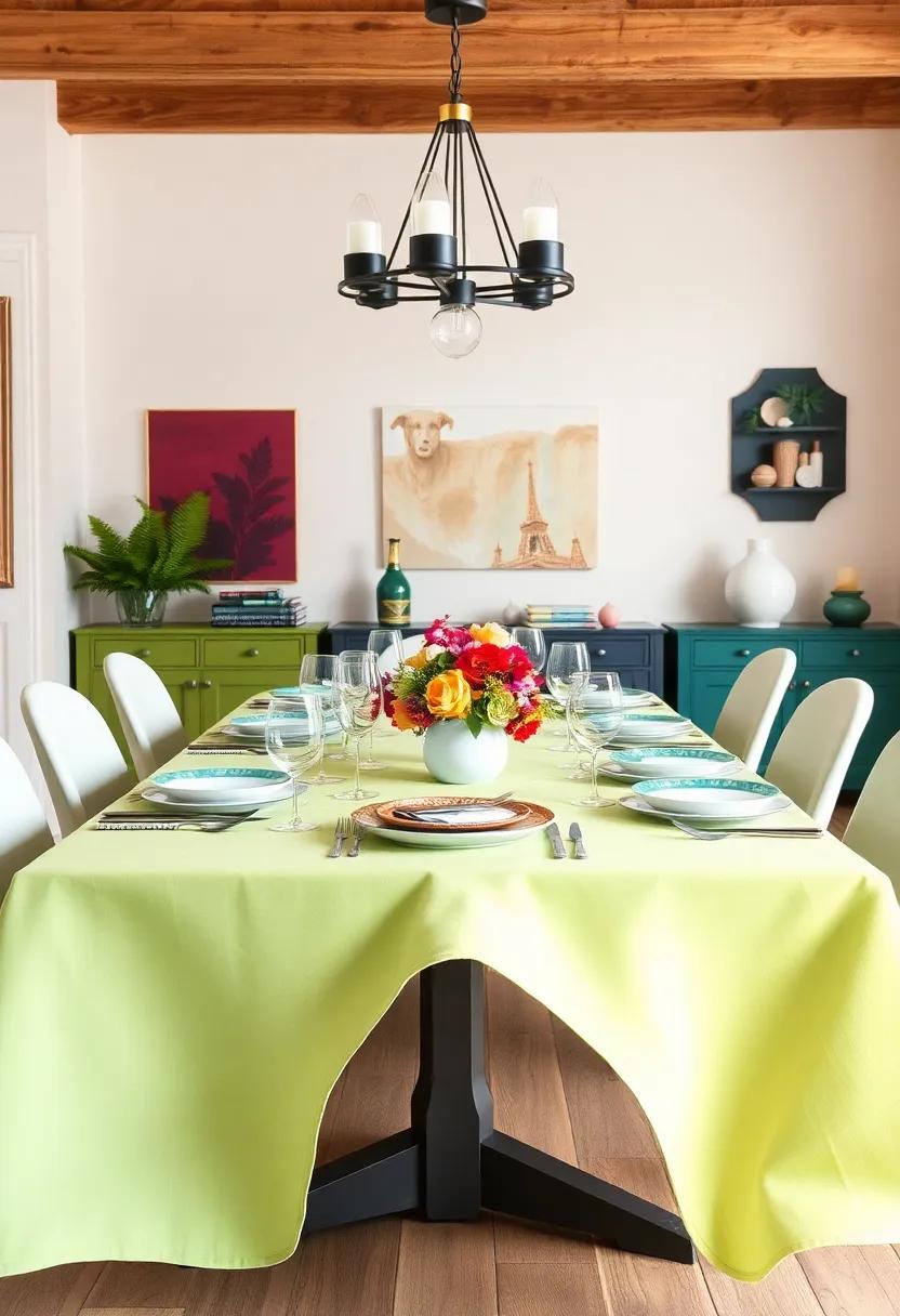 Eclectic Color Palettes: Choosing the Right Hues for Your Dining Table