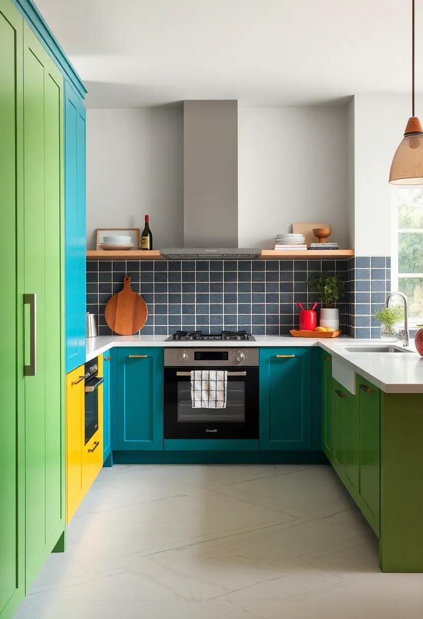 Crafting a Cohesive ⁤Look: Merging Colorful cabinets ⁢with Countertop Materials