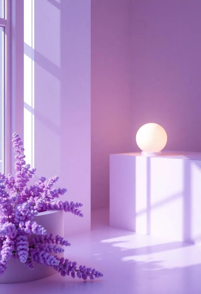 Lavender Lighting: Creating Ambiance with Subtle Glow