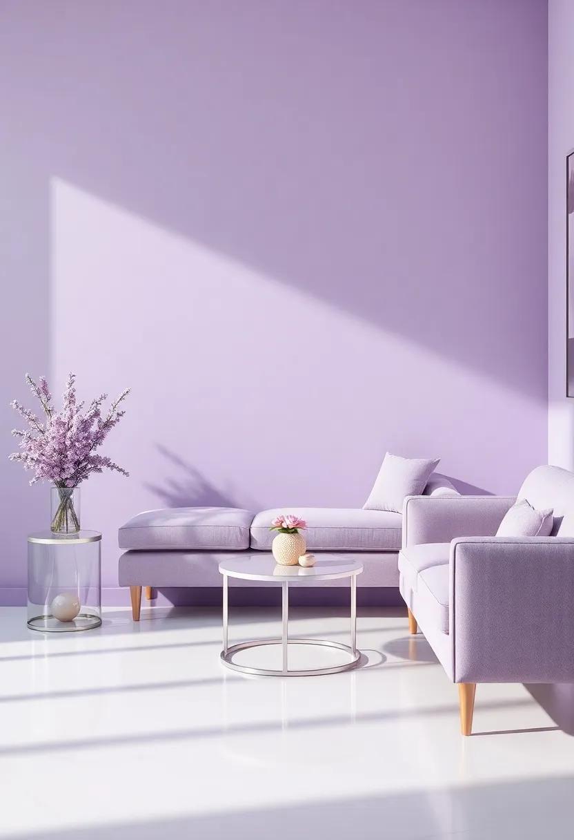 Platinum Furniture accents and Their Impact​ on ‍Lavender Tones