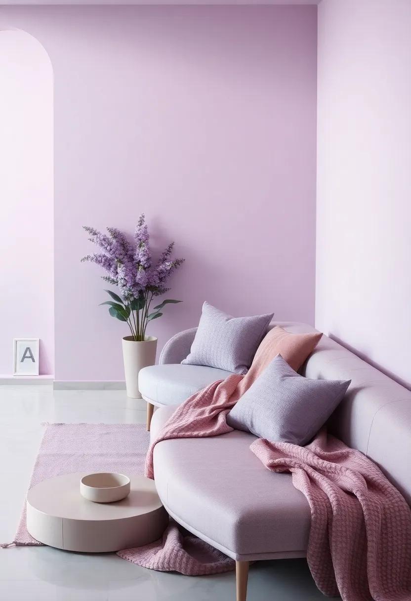 Soft Lavender Palettes​ for Inviting ​and Cozy Atmospheres