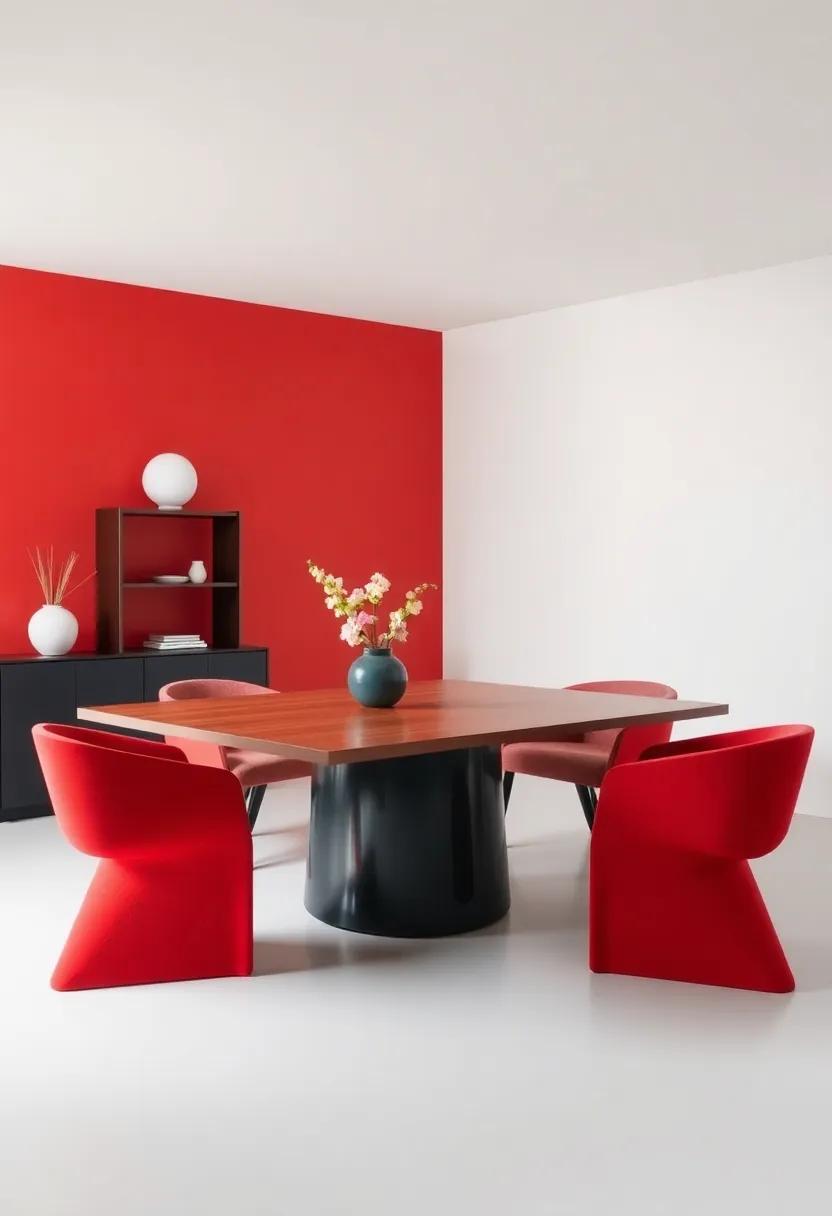 Bold Colors ⁢and Unique Shapes: Making a Statement with Your Dining Table