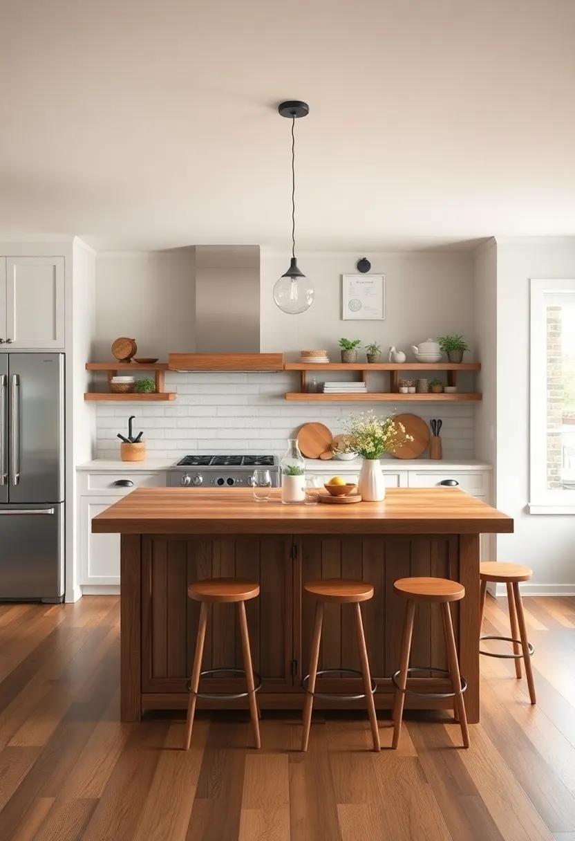 Bringing natural Elements Into Your Kitchen Island for a Cozy Ambiance