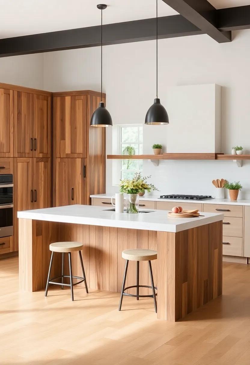 unique Material Combinations That Enhance the Farmhouse Charm of Kitchen islands