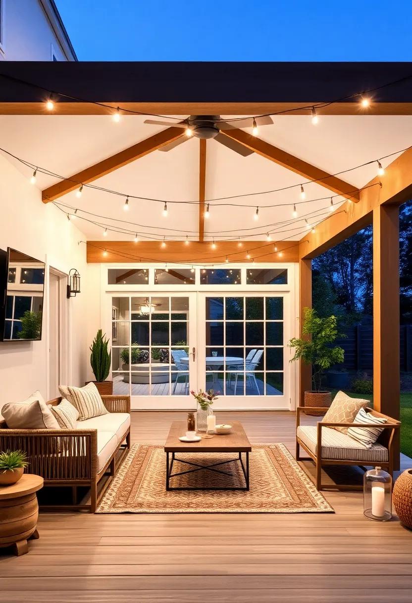 Creating an Outdoor Extension with Charming ⁢String Lights