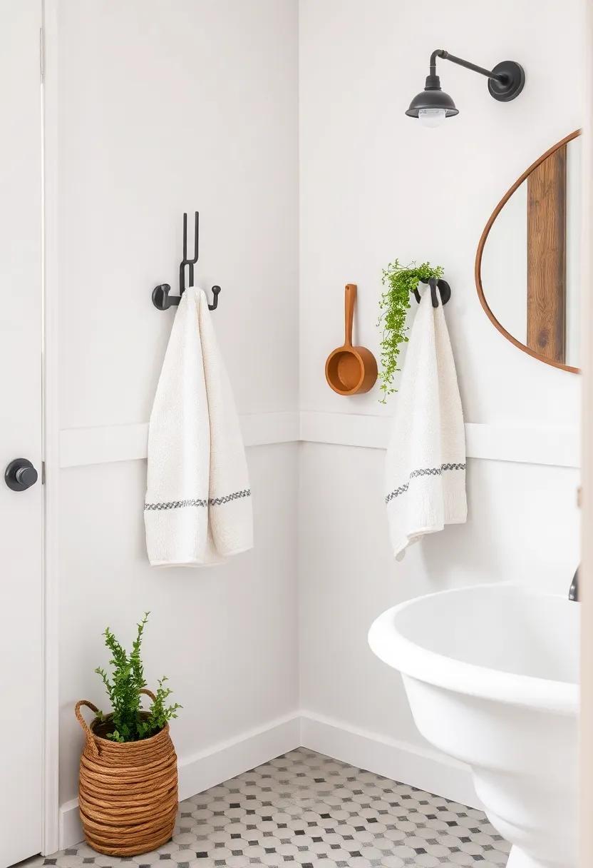 Charming Towel Racks ‍and Hooks with a Vintage Touch