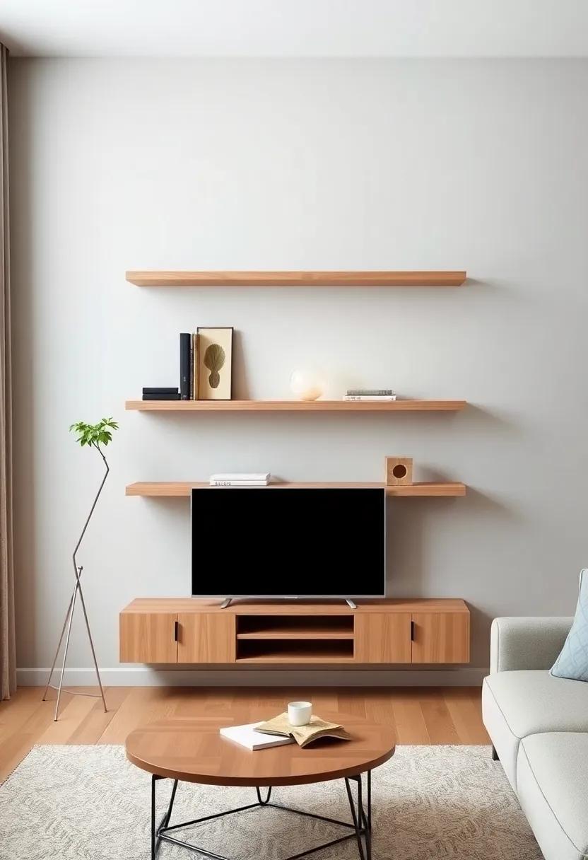 Incorporating Floating ⁤Shelves ⁢Into⁣ Minimalist Living Room Designs