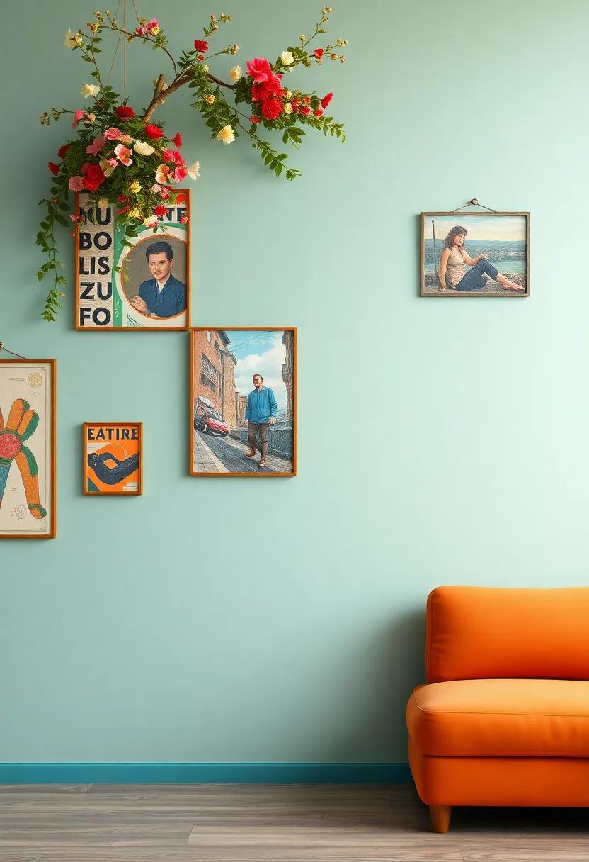 Exploring Eclectic Color Palettes in Vintage Wall​ Art Creations