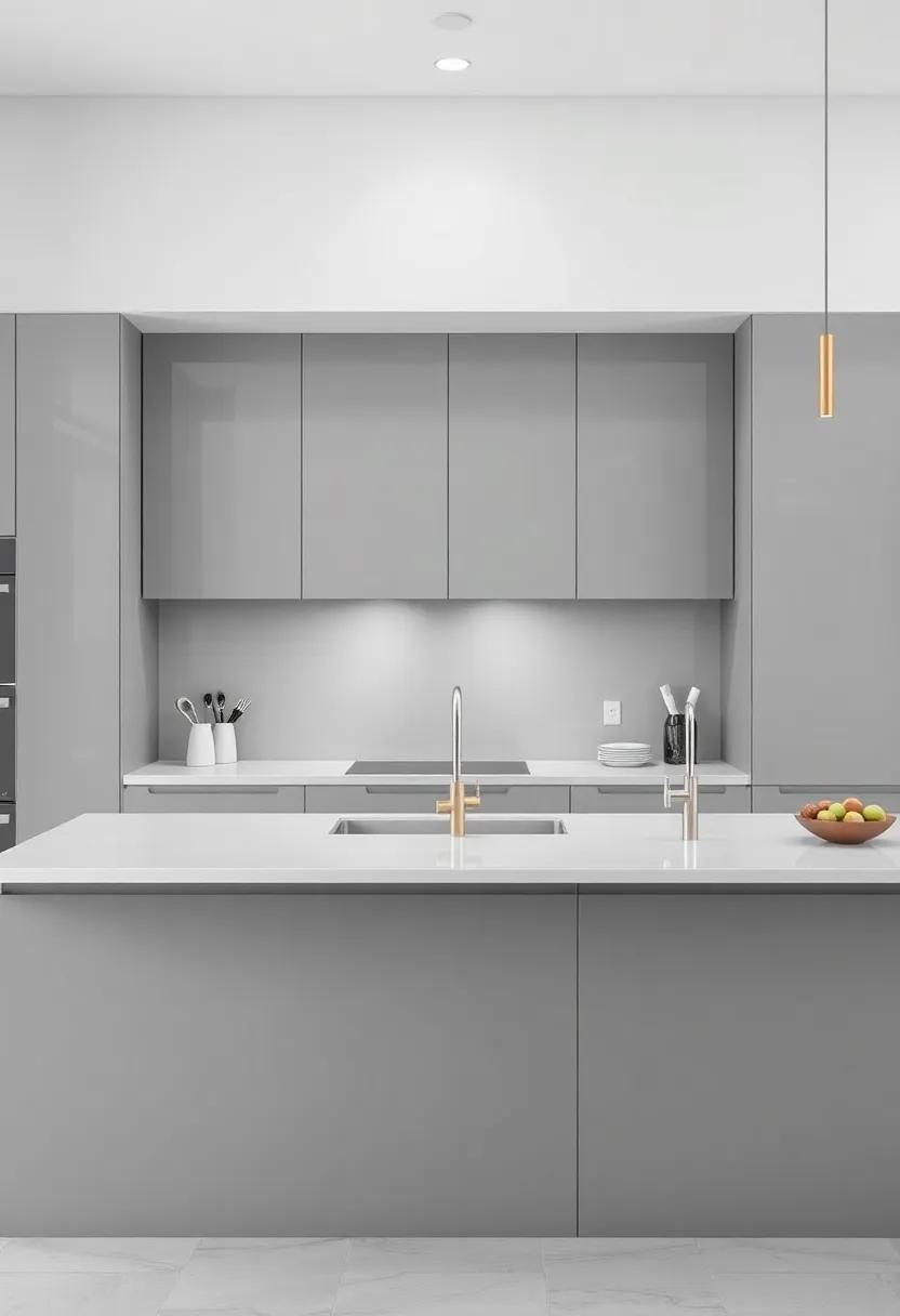 The Art ⁤of Minimalism: Streamlined Gray Kitchen Designs that⁤ Speak Sophistication