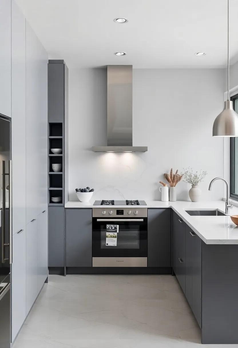 Elevate Your kitchen Aesthetic with High-End Gray and ‌Silver Accents