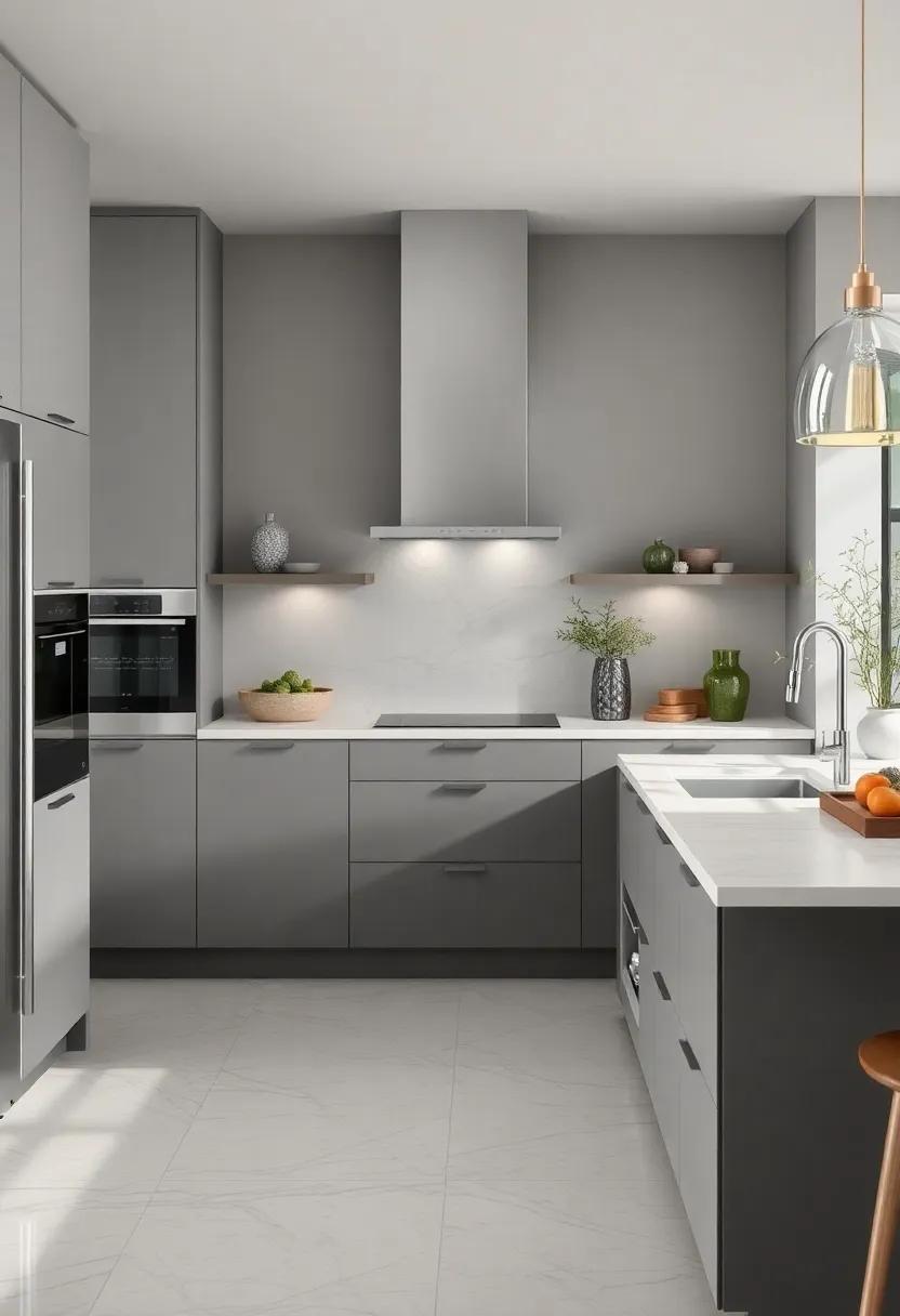 Nature Meets Elegance: Using Gray and Silver in Kitchens with Natural Elements