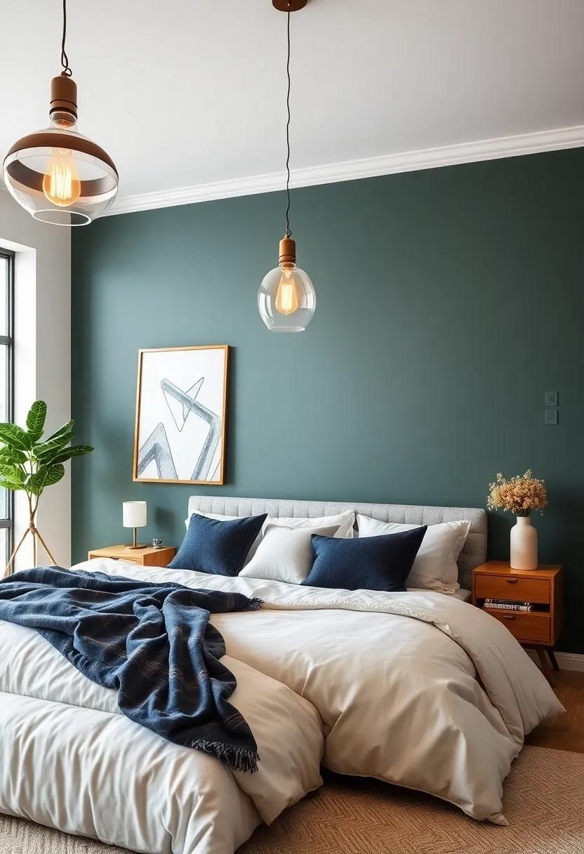 How to Contrast Pendant Lamps with Soft Furnishings in Your Bedroom