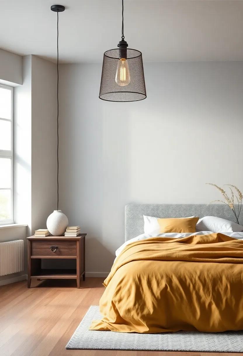 Color Palettes⁣ That Enhance Industrial Pendant Lamps in Bedroom Decor