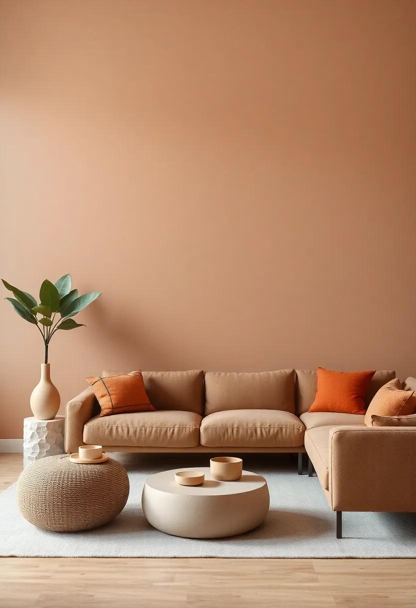 Creating Balance with Muted Earth tones and Pops of Terracotta