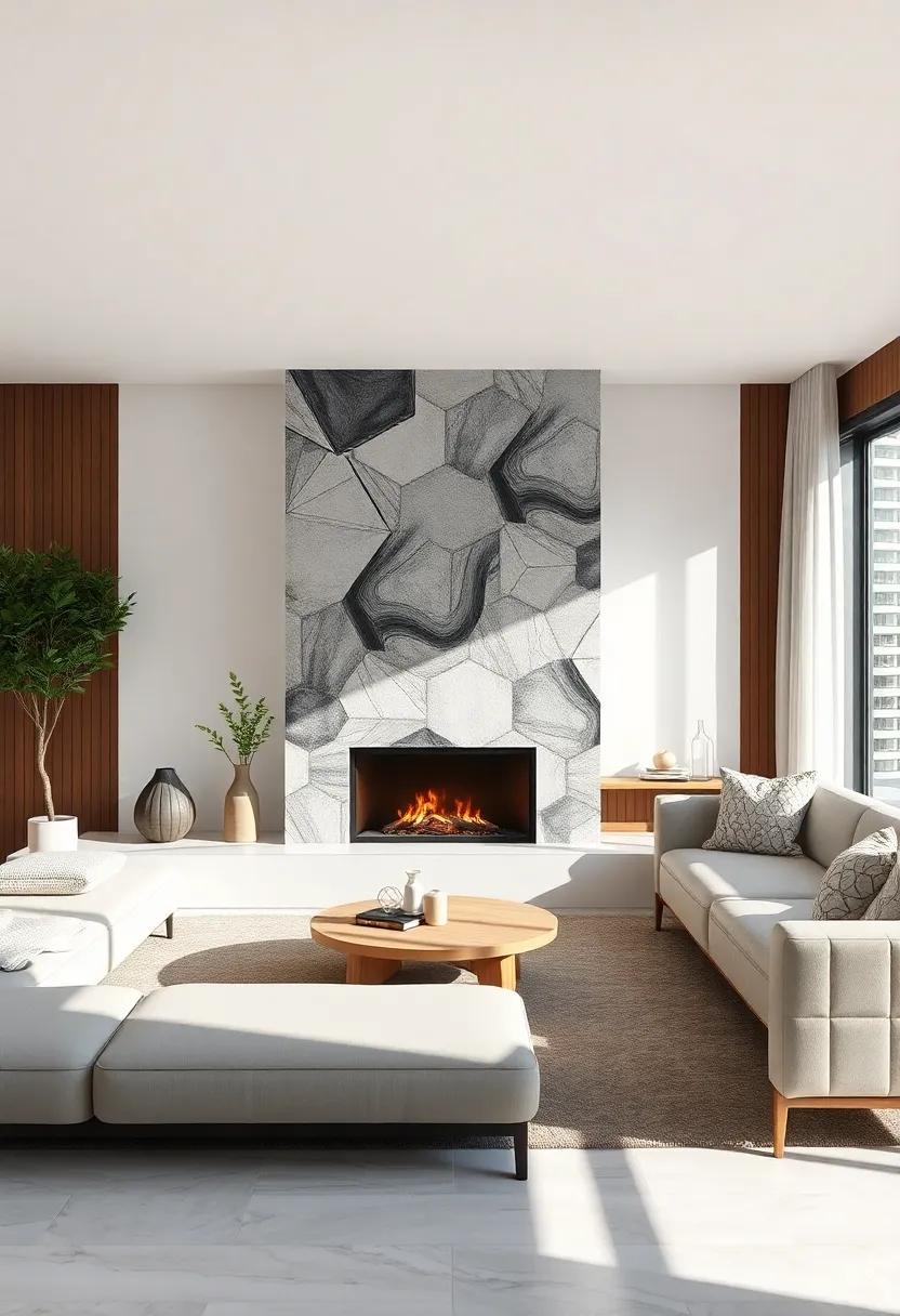 Integrating Nature‍ with fireplace Designs for​ a Touch of Serenity