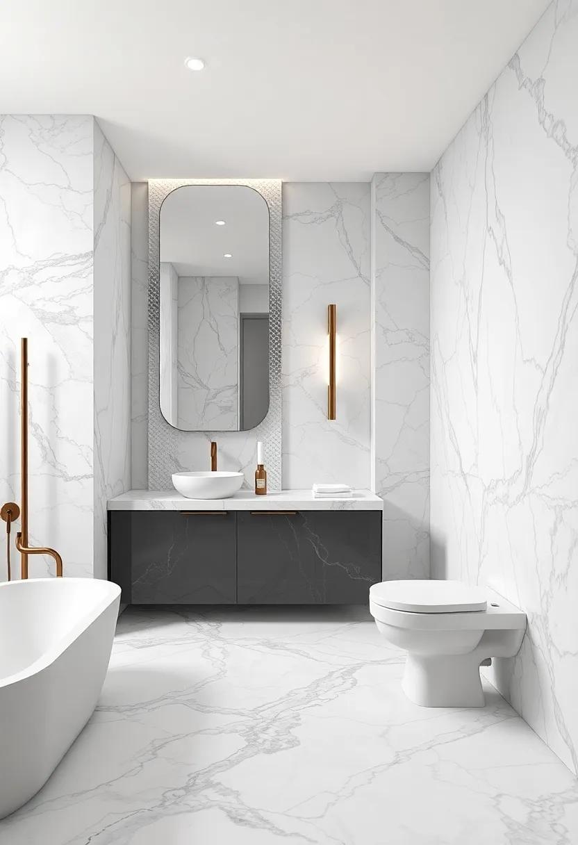 Sculptural Accents: Enhancing Your Bathroom with Marble Fixtures and Accessories