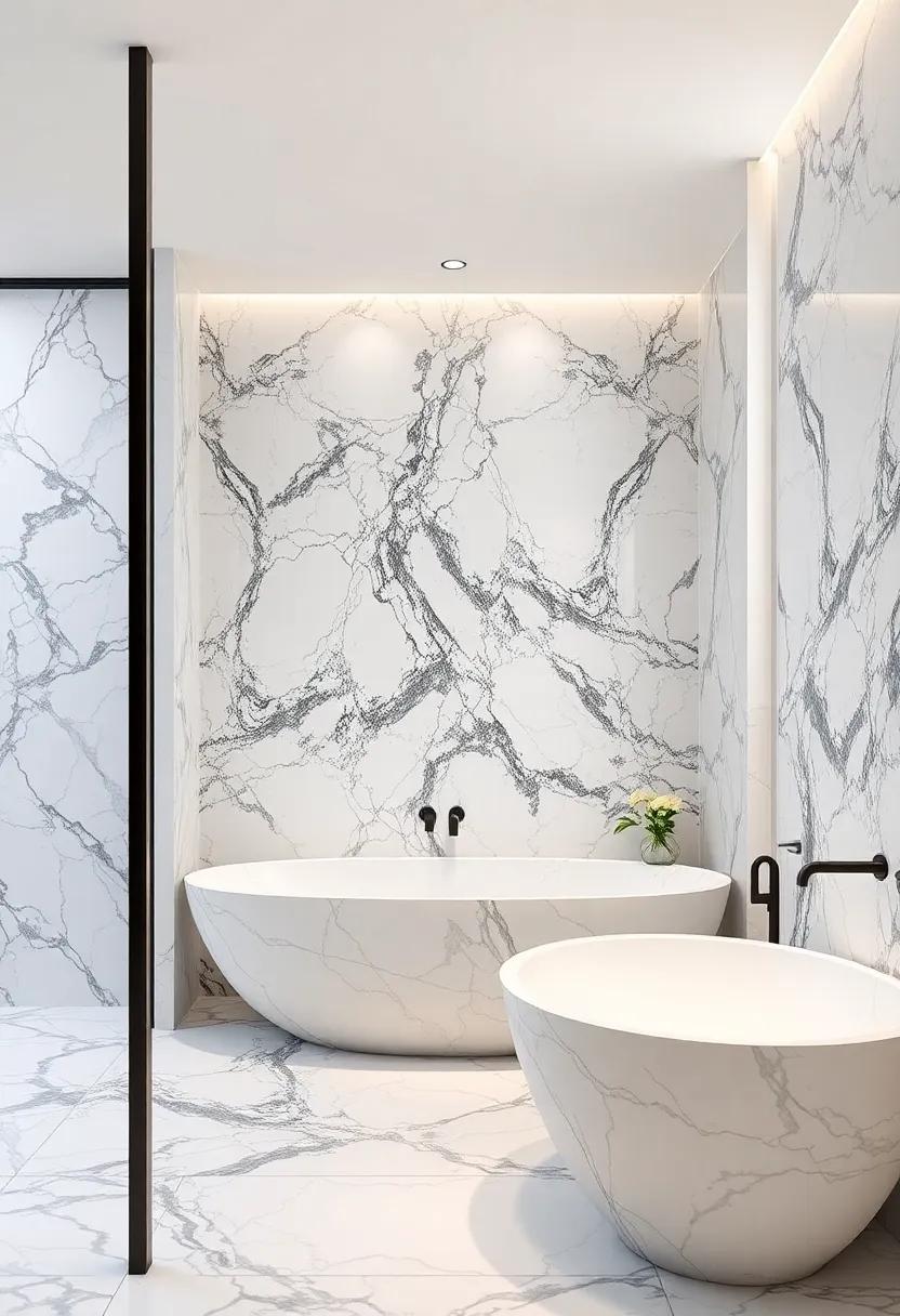 Timeless features: Incorporating Unique Marble Patterns for Visual Drama