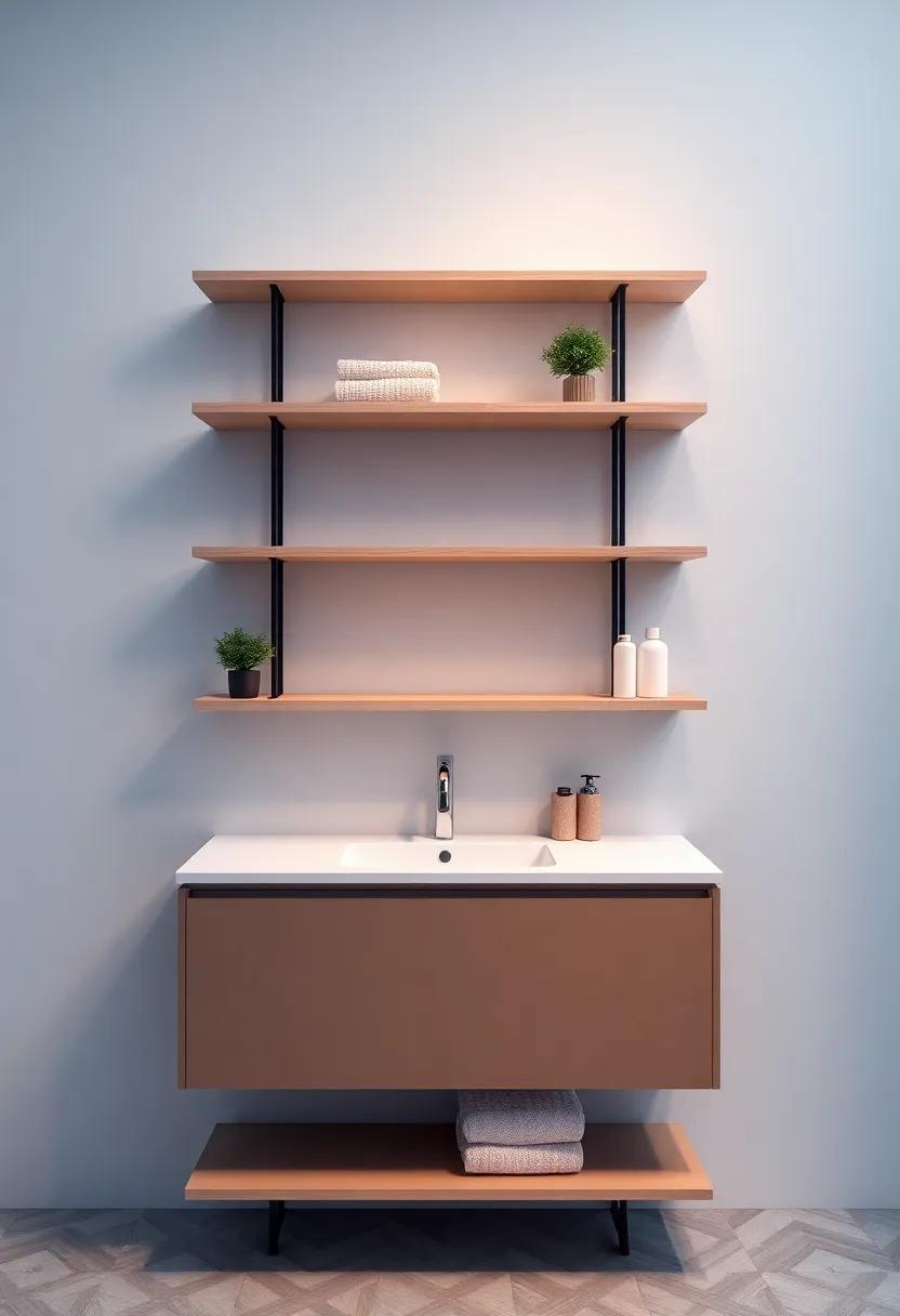 Bring Harmony to Your ​Bathroom with Integrated Shelving⁢ and Sink Vanities