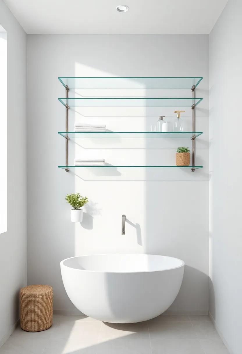 Incorporate ⁢Glass​ Shelves for⁤ an Airy and Light-Filled Ambiance