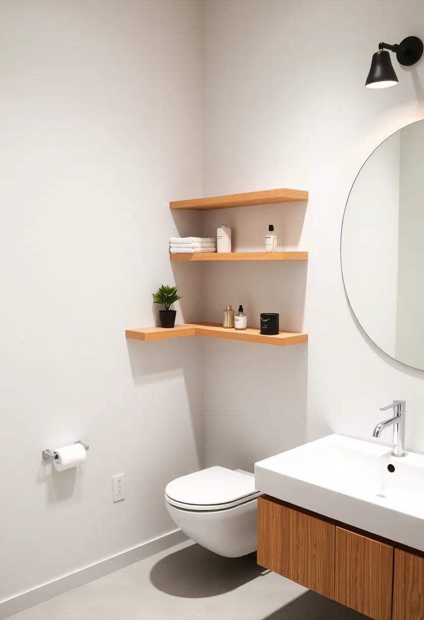 Utilize Corner Shelves to Effectively ‌Use Space in⁤ Small ⁤Bathrooms