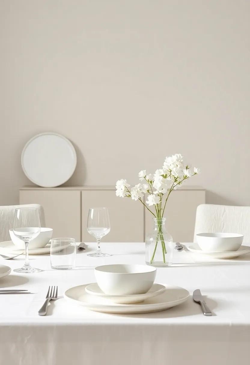 Simplifying Dishware:⁤ The beauty of‍ Unembellished Table ​Settings