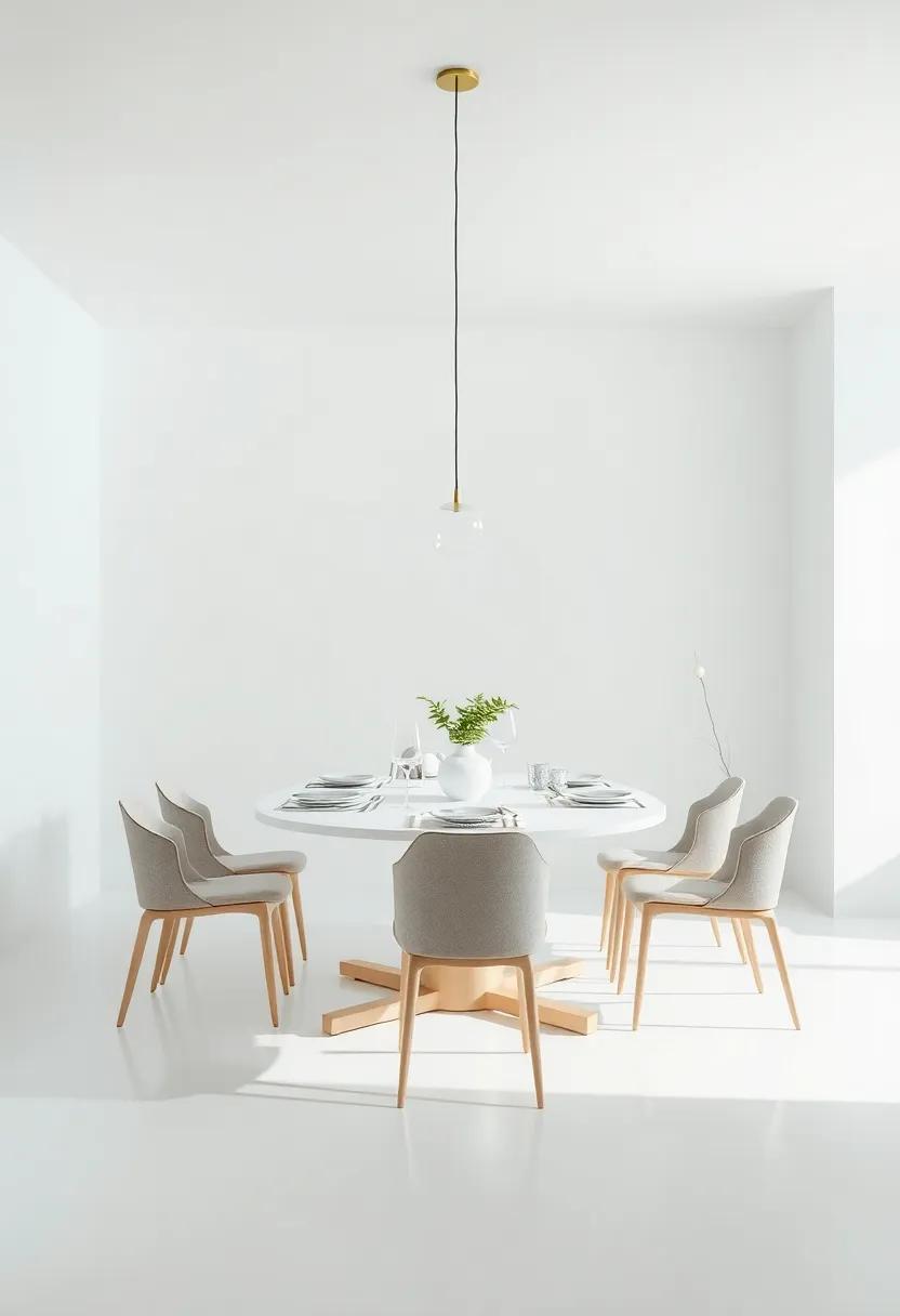 Visual Harmony: The Role of Symmetry in Minimalist Dining Design