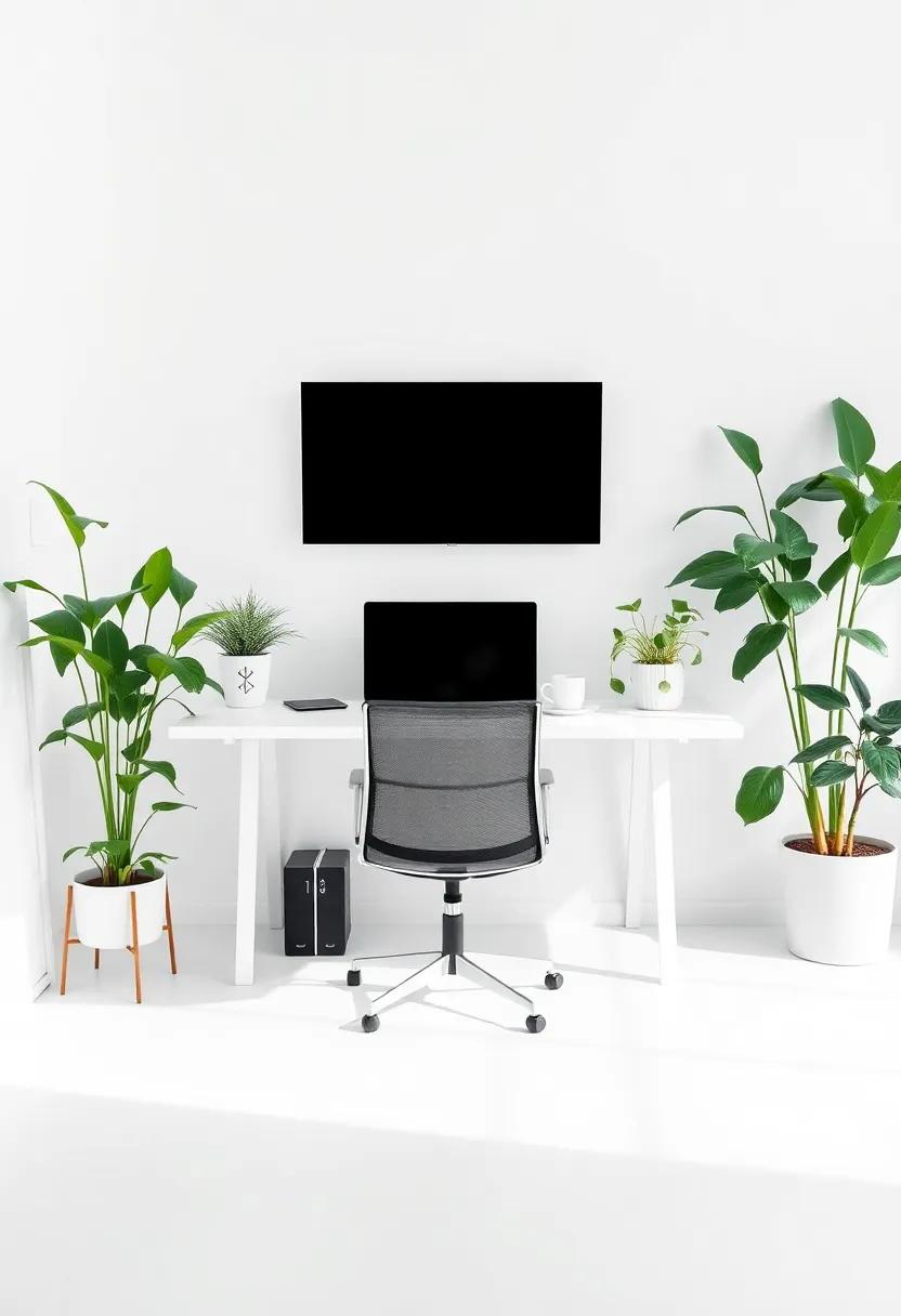 The Impact Of‌ Plants In⁣ A Minimalist Home ⁢Office ‍Environment