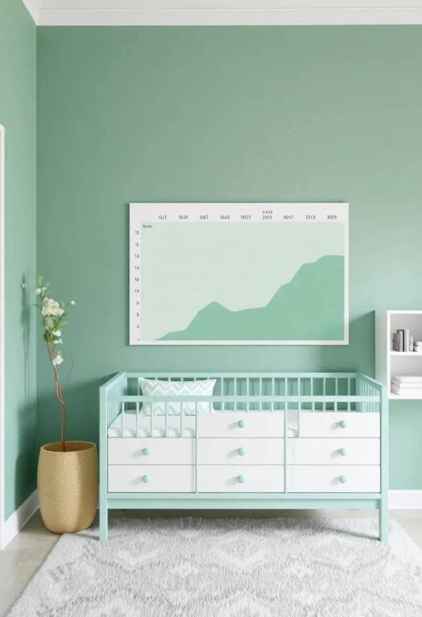 Incorporating Growth Charts:‍ Stylish Mint Green Charts for⁣ Tracking Little ones