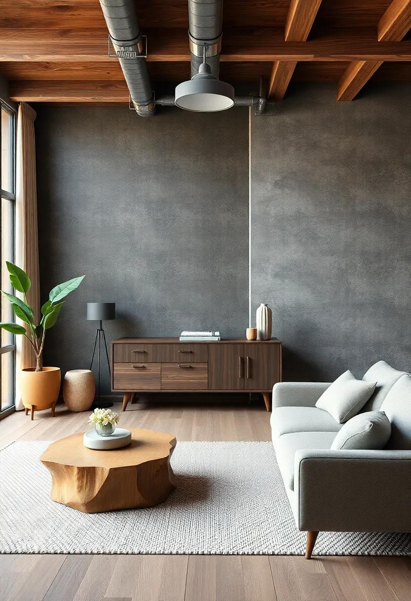 Natural Meets industrial: Creating Balance with Contrasting Materials