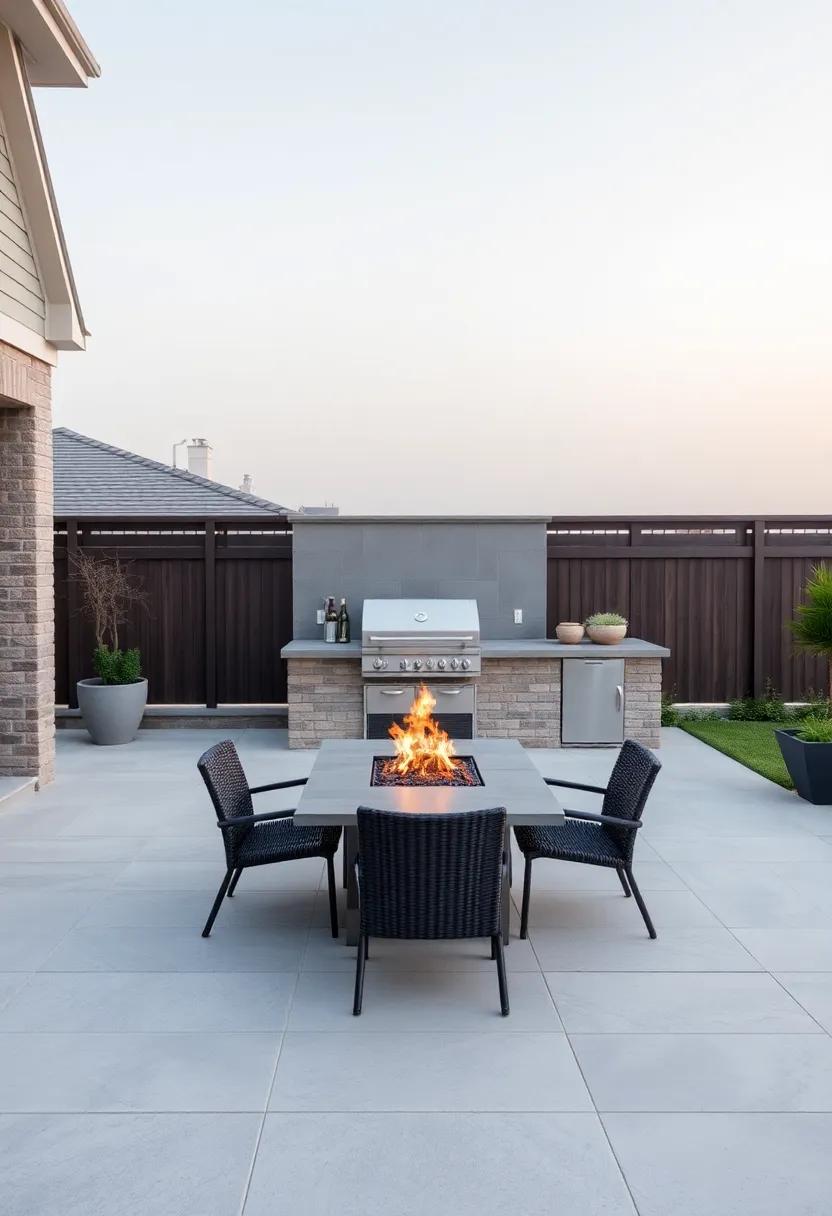 Fire Features: ⁣Elevating Heat and Style in Your BBQ Area