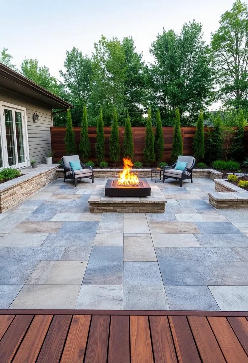 Fire⁤ Elements: ⁣Creating Ambiance ⁢with Fire Pits‌ on ⁤Mixed Surfaces