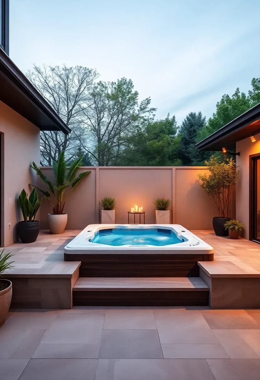 transforming Your ​Patio into​ a Luxurious Retreat with⁣ Hot Tub Integration