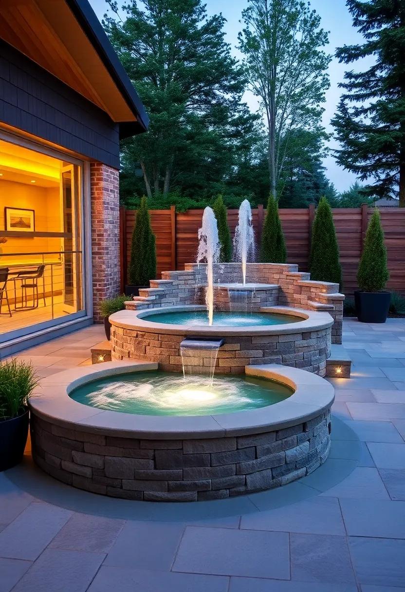 Waterfalls and Fountains: Elevating​ the Relaxation Factor Near Your Hot Tub