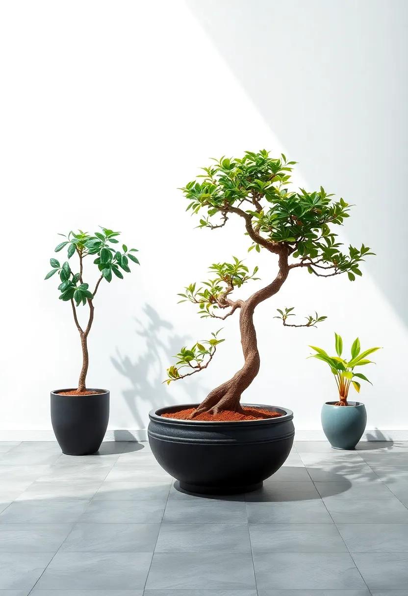 Creating a Harmonious Palette with Patio Plants and bonsai