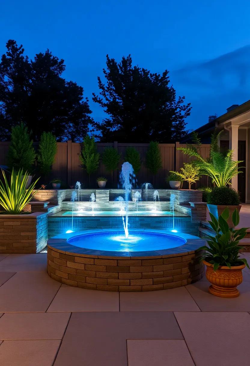 Revitalize Your backyard ​with Mesmerizing LED Water Features