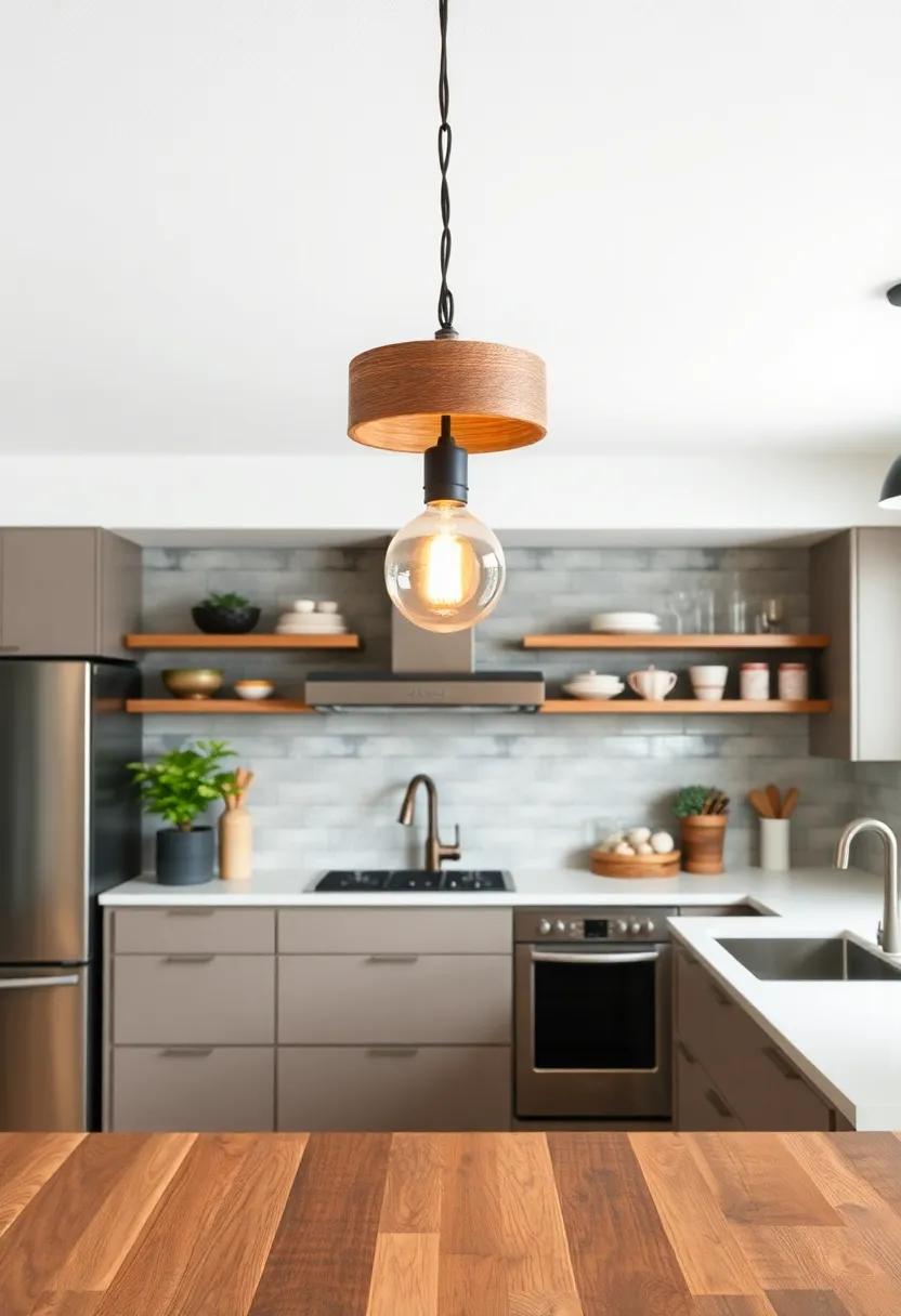 Mixing Modern and Rustic elements in Kitchen ​Lighting Design