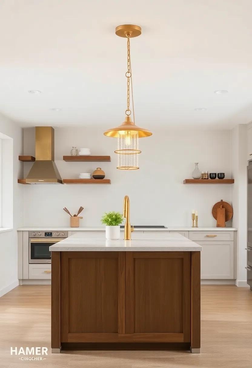 Soft Gold Finishes: Adding Glamour to⁣ Rustic ​kitchen Fixtures