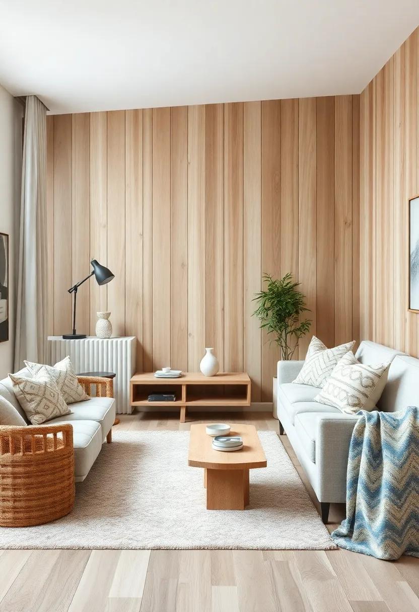 Textures in​ harmony:​ Blending Soft Fabrics​ with Rustic ‍Wood