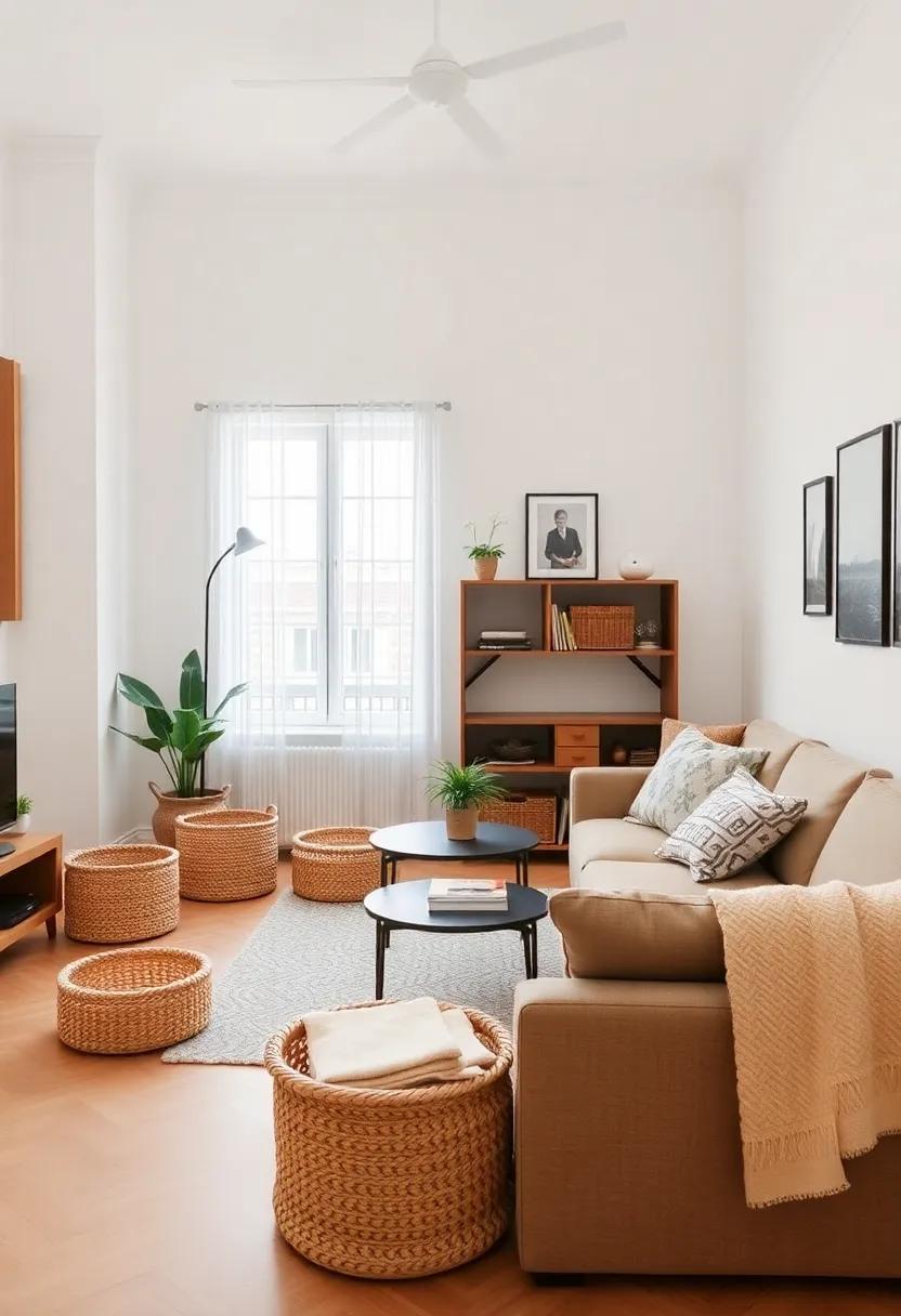 Chic Baskets and Buckets: Stylish Storage for Small⁣ Apartment Spaces