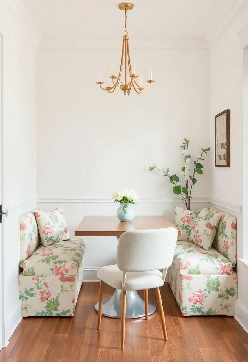 Create a Cozy Nook with Floral‍ Upholstery for Relaxed Dining Moments