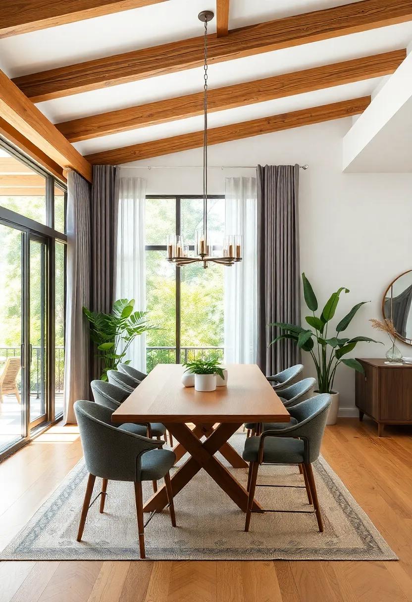 Incorporating Nature: Bringing the Outdoors Inside for a Lush Dining Space