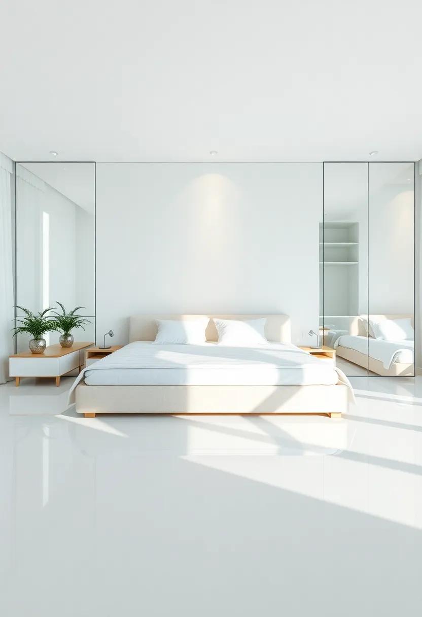 Strategic Use of mirrors to Amplify Space​ and Tranquility