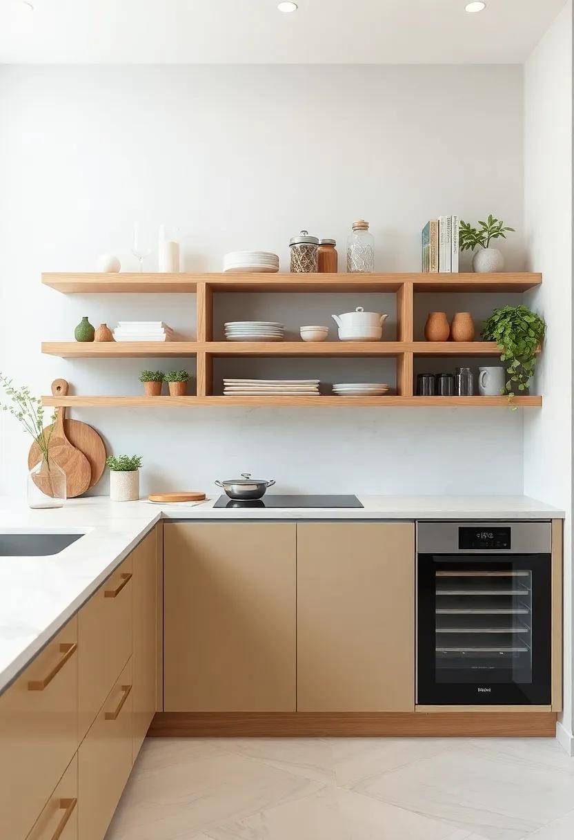 Embracing Open Shelving for Attractive Display‌ and Space Saving