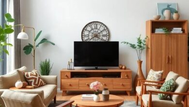 25 Inspiring Ideas for an Eclectic Living Room with Charming Wooden Furniture
