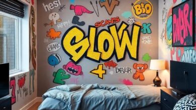 29 Creative Ideas to Transform Your Teen Boy’s Room with Graffiti-Inspired Decor