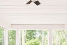 Enhance Your Outdoor Oasis: Stylish Shiplap Ceiling Designs for Screened Porches