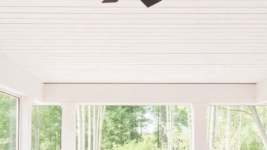 Enhance Your Outdoor Oasis: Stylish Shiplap Ceiling Designs for Screened Porches